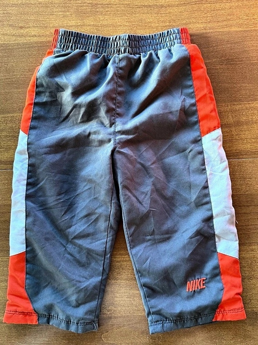Nike Color Block Windbreaker Pants Gray & Orwnge Baby 18M